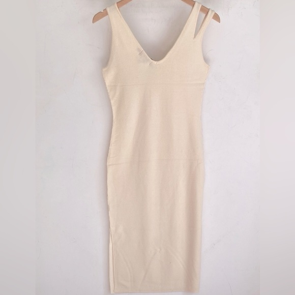 (A8) n:philanthropy Cream midi dress, Size small, NWT - Picture 5 of 8